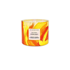 Buttery Popcorn 3 Wick Scented Candle 411g