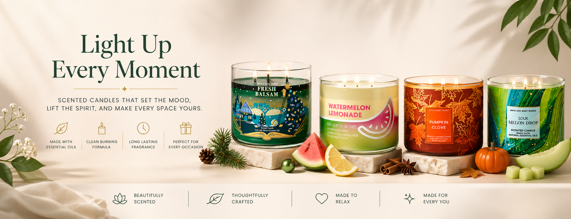 Scented candles