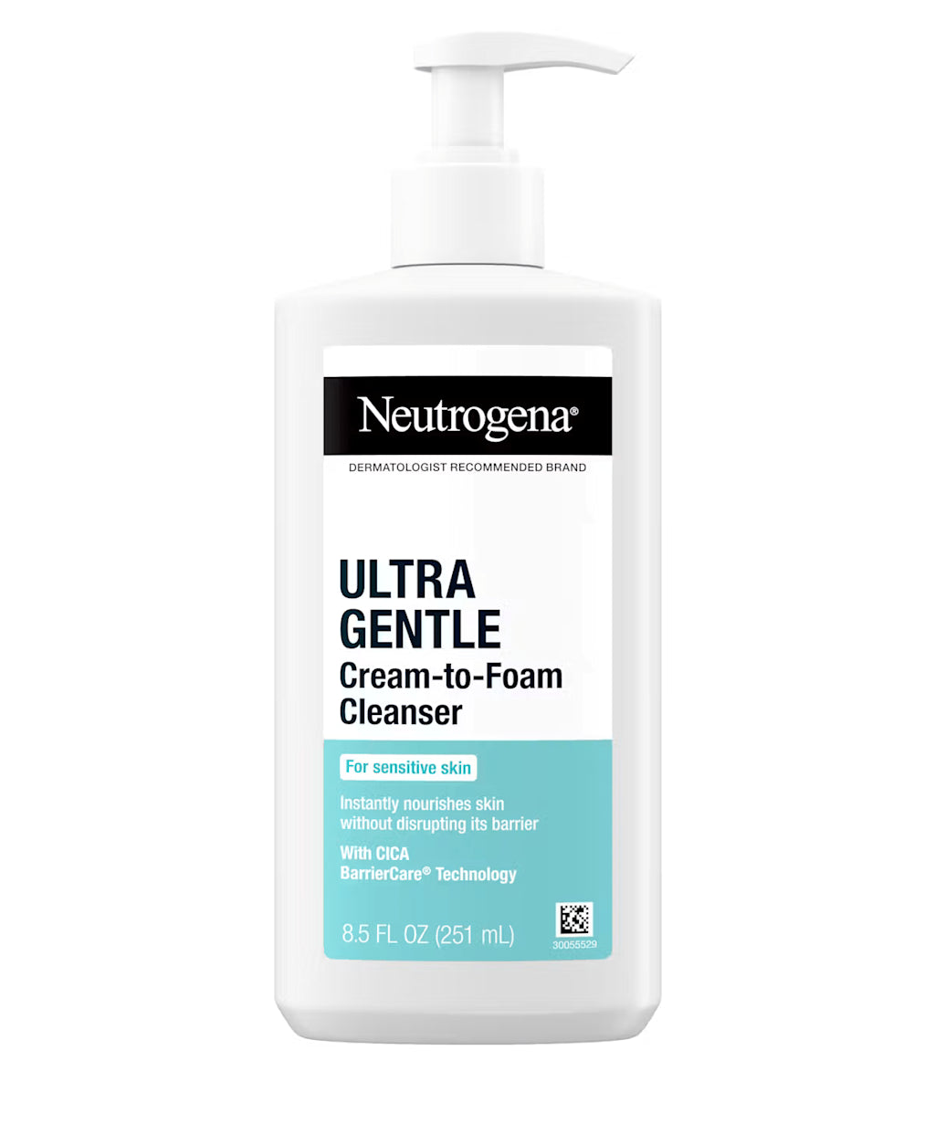 Neutrogena® Ultra Gentle Hydrating Cream to Foam Cleanser 251mL