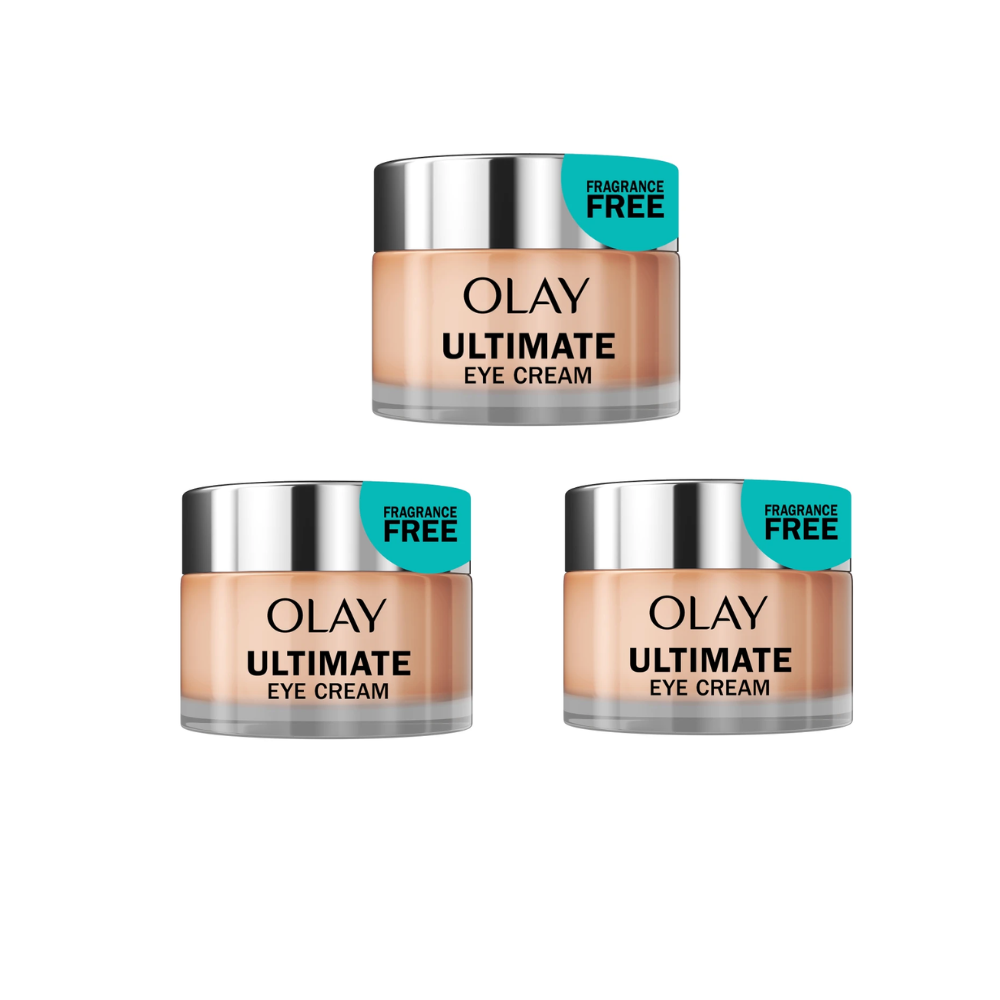 Olay Ultimate Eye Perfecting Cream for Dark Circles, Wrinkles & Puffiness 0.4 oz (Pack of 3)