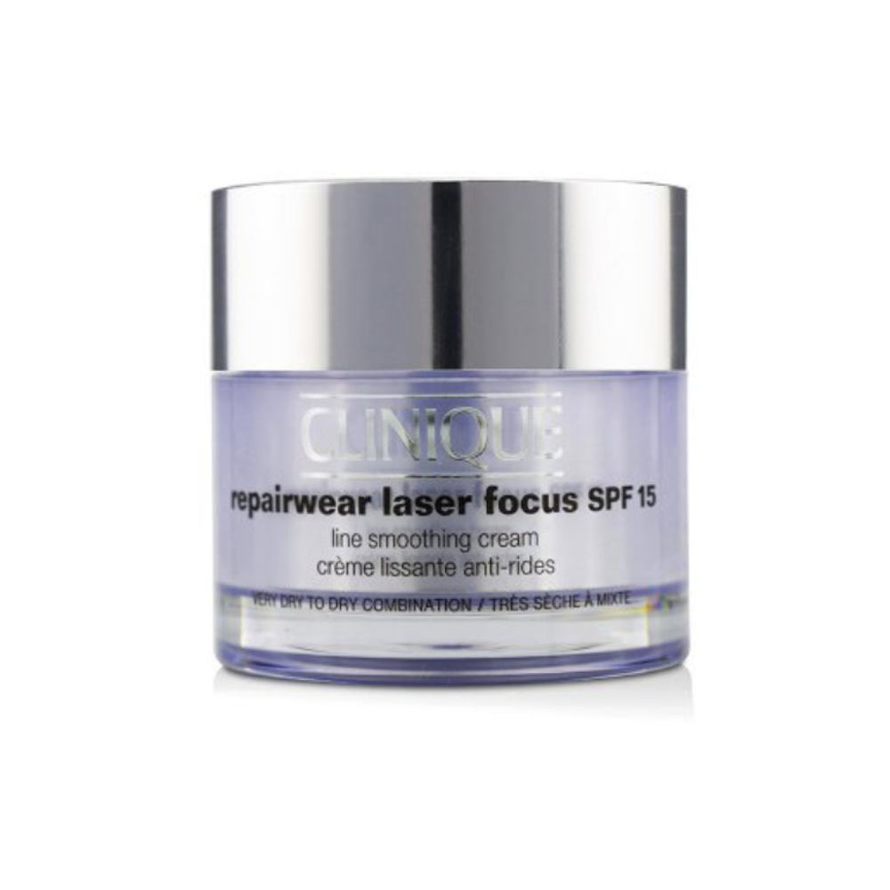 Clinique Repairwear Laser Focus Line Smoothing Face Cream SPF 15 DRY TO DRY 50mL