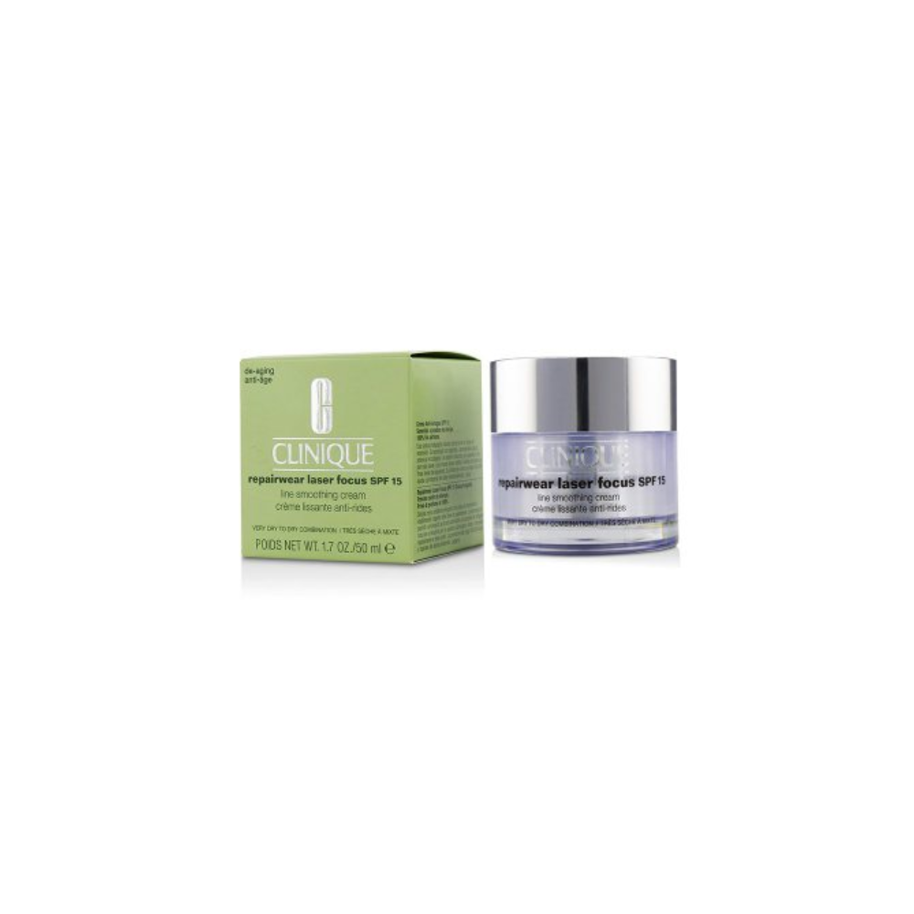 Clinique Repairwear Laser Focus Line Smoothing Face Cream SPF 15 DRY TO DRY 50mL