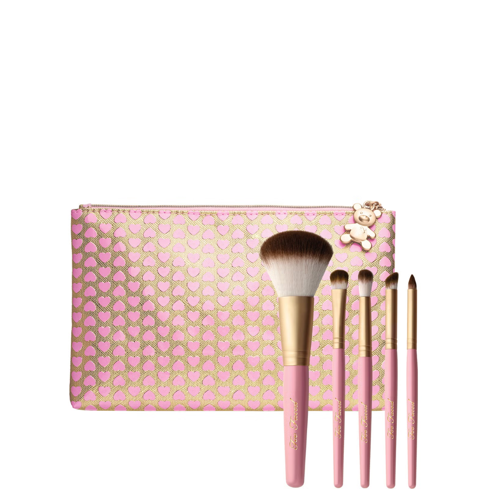 TOO FACED Pro-Essential Teddy Bear Hair Brush Set