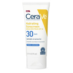 CeraVe Hydrating Mineral Sunscreen SPF 30 Face Lotion 75mL