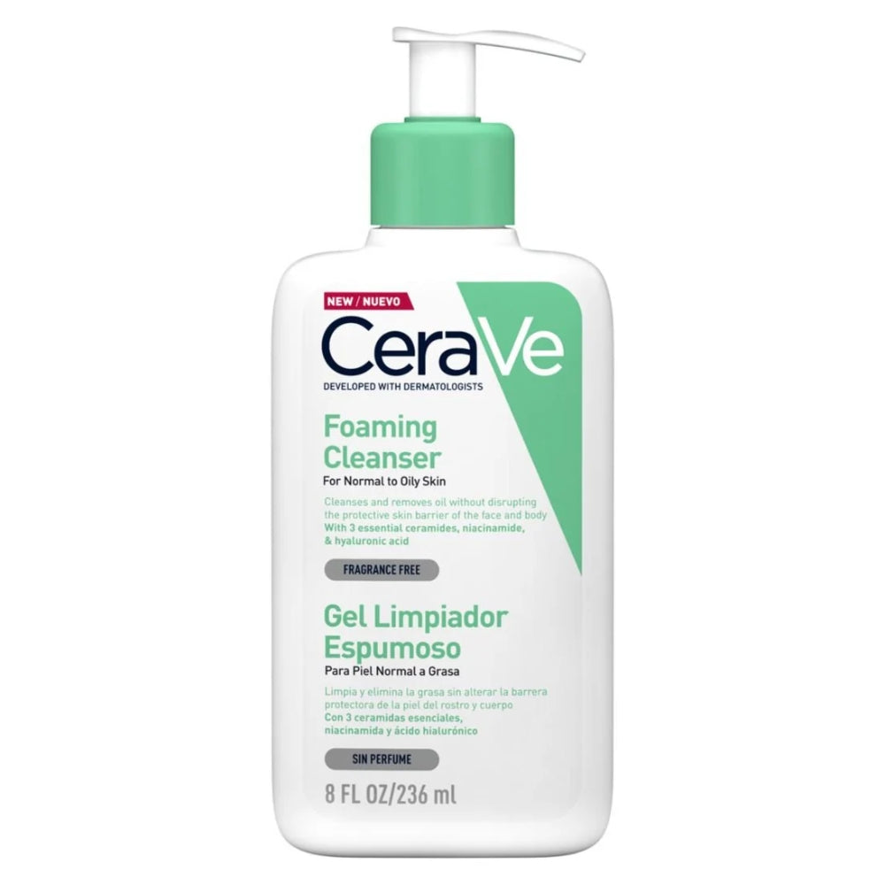 CeraVe Foaming Cleanser for Normal to Oily Skin 236mL