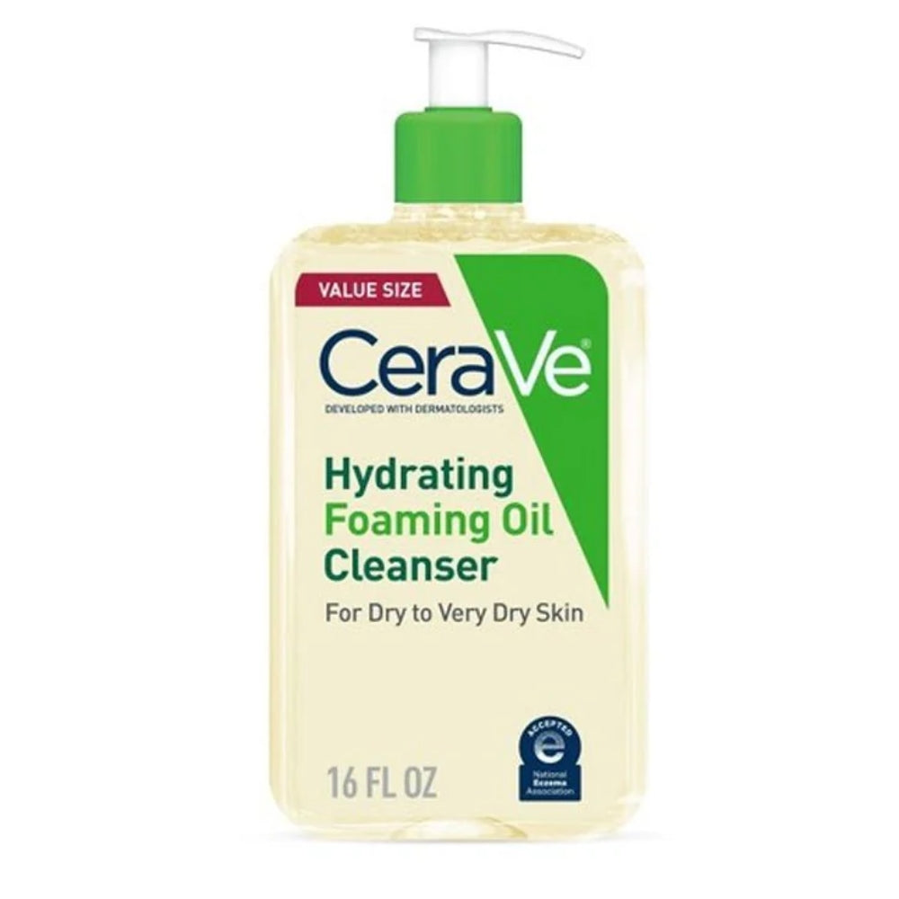 CeraVe Hydrating Foaming Cleansing Oil Face Wash Dry to Very Dry Skin 473mL