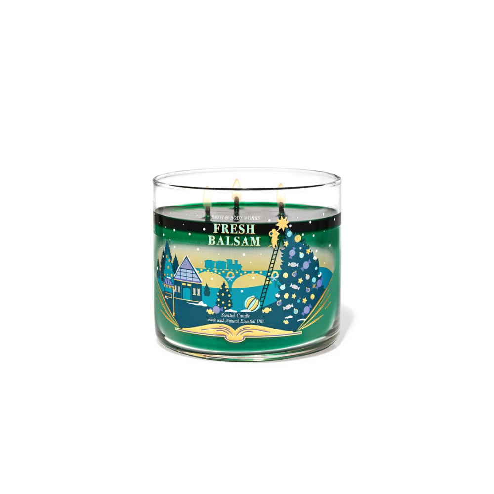Fresh Balsam 3-Wick Scented Candle 411g