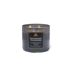 Mahogany Teakwood 3-Wick Scented Candle 411g
