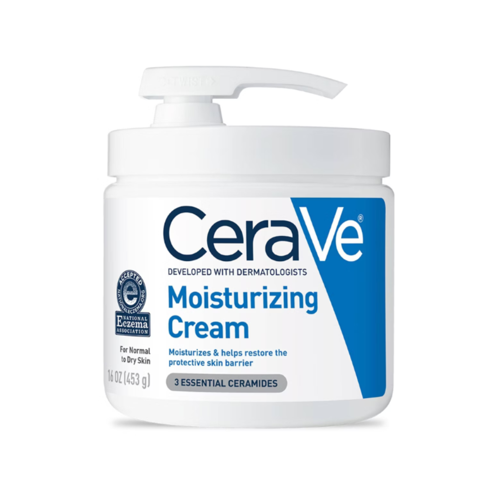 CeraVe Moisturizing Face & Body Cream with Pump for Normal to Dry Skin 453g
