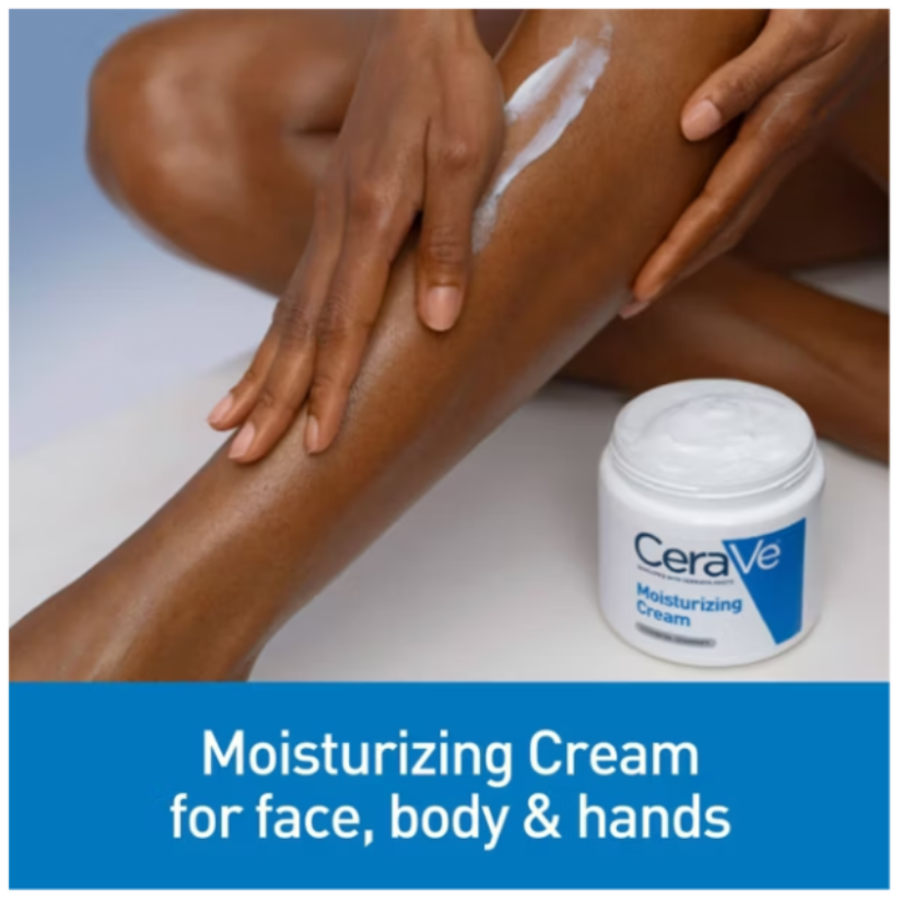 CeraVe Moisturizing Face & Body Cream with Pump for Normal to Dry Skin 453g