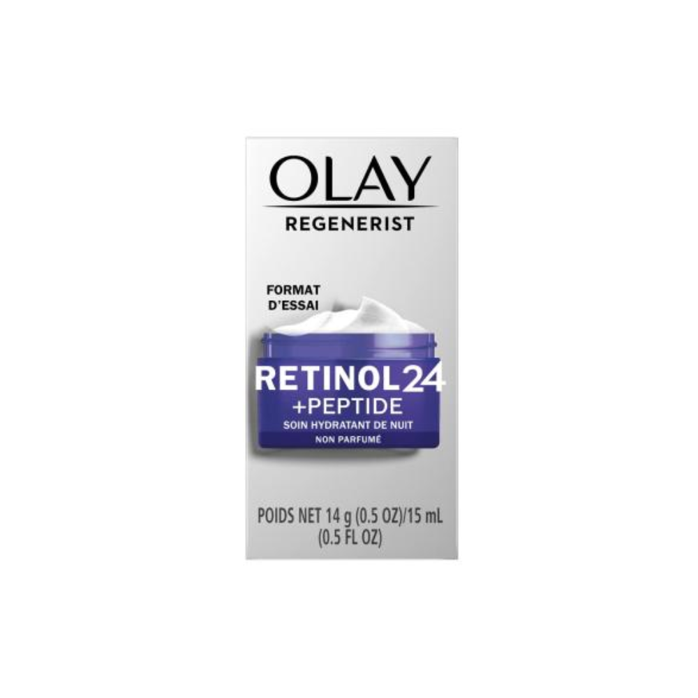Olay Regenerist Retinol 24 + Peptide Night Face Moisturizer Fragrance-Free Trial Size