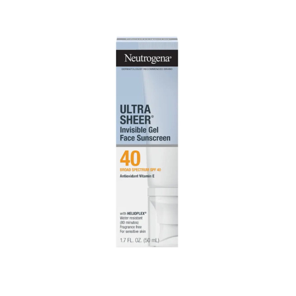 Neutrogena® Ultra Sheer® Invisible Gel Face Sunscreen Broad Spectrum SPF 40, 50mL