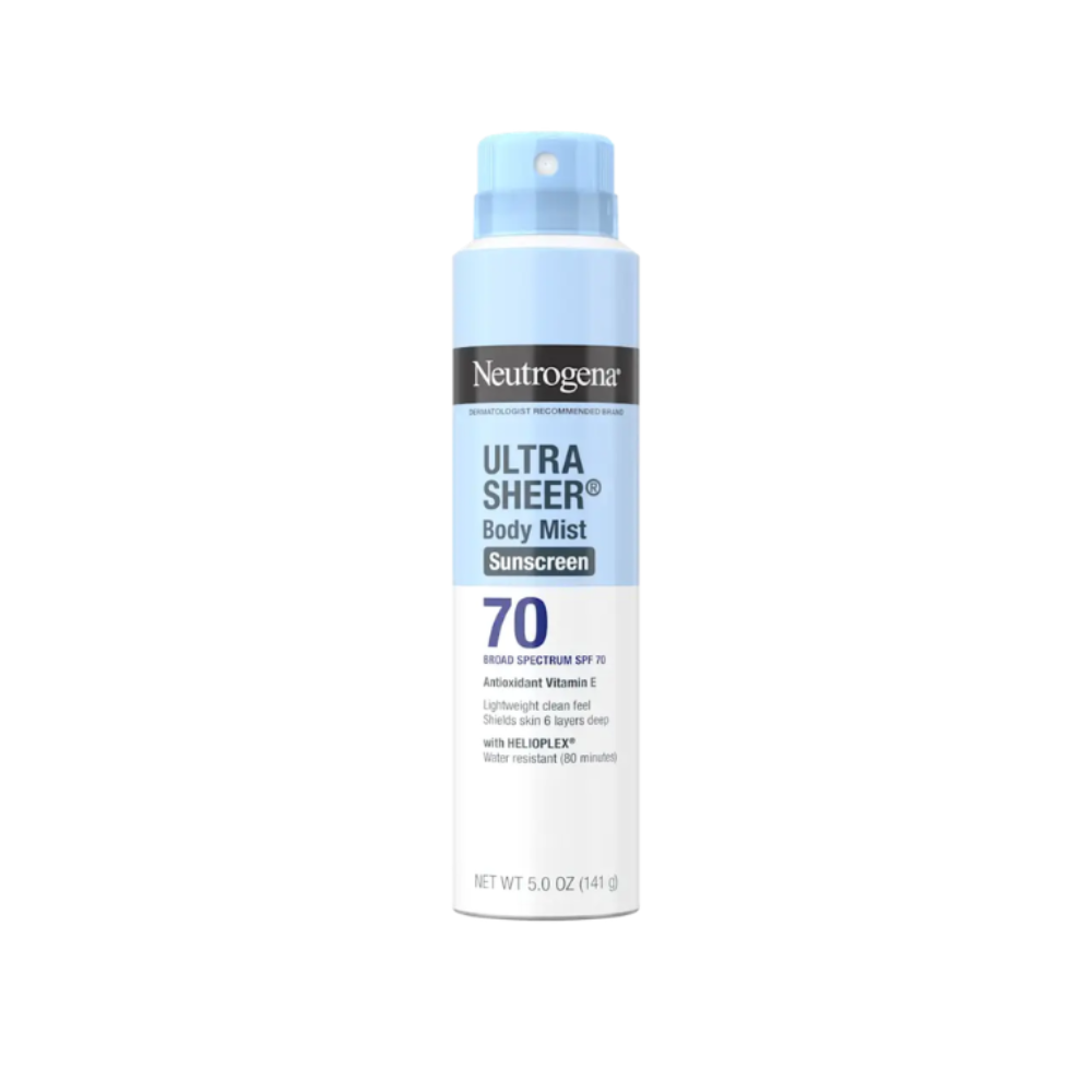 Neutrogena® Ultra Sheer Body Mist Sunscreen Broad Spectrum SPF 70 141g