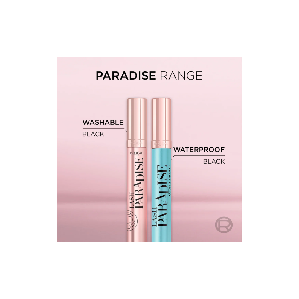 L’Oréal Paris Lash Paradise Volumizing Mascara Set (Washable + Waterproof)