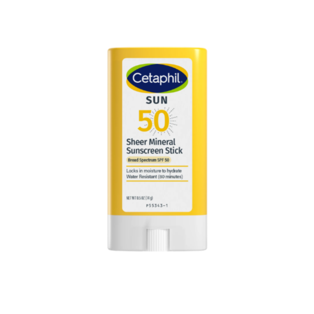 Cetaphil Sheer Mineral Sunscreen Stick SPF 50 All Skin Types 14g