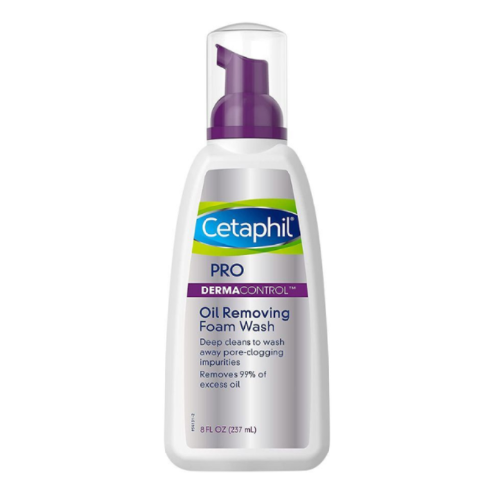Cetaphil PRO Derma Control Oil Removing Foam Wash Best for Acne & Shine Control 237mL